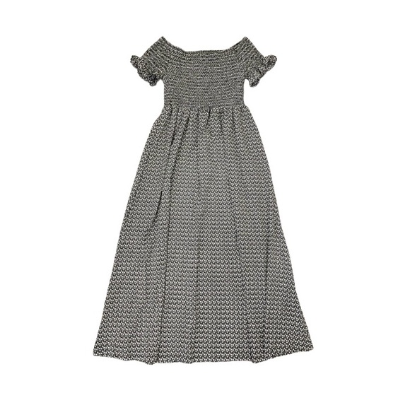 SHEIN Floral Shirred Flounce Sleeve Maxi Dress - Picture 1 of 3